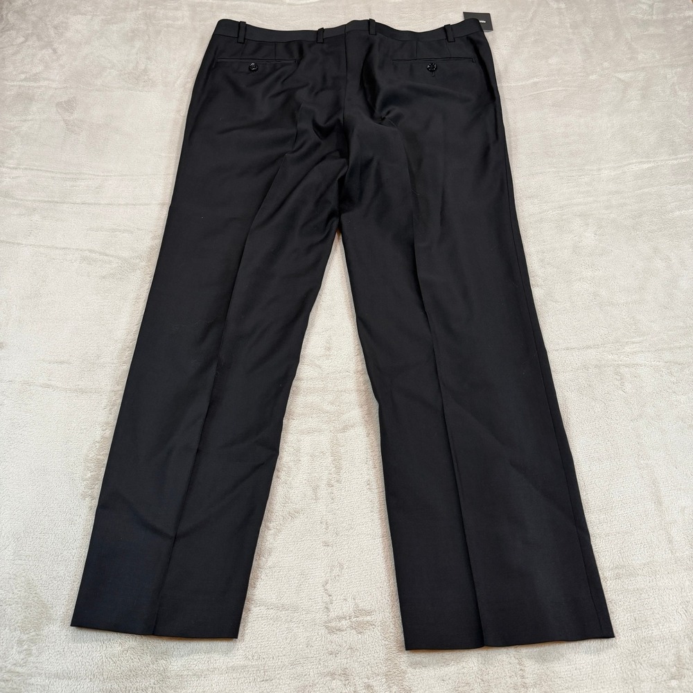 NEW Indochino Mens 38x30 Black Wool Flat Front Straight Leg Dress Pants SOHO 25 - Picture 2 of 14